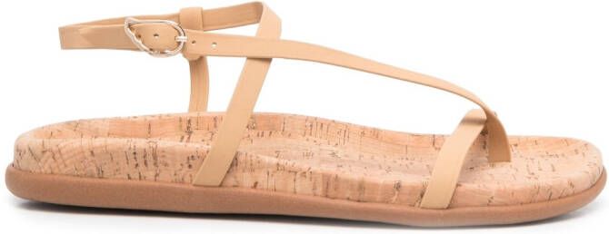 Ancient Greek Sandals Aimilia leren sandalen Beige