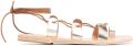 Ancient Greek Sandals Alcyone sandalen met veters Metallic