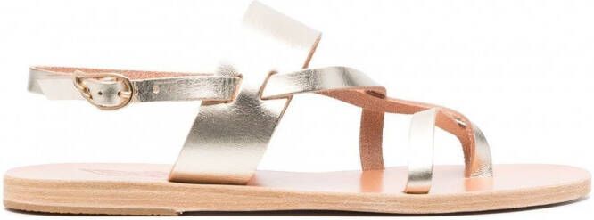Ancient Greek Sandals Alethea sandalen met metallic-effect Goud