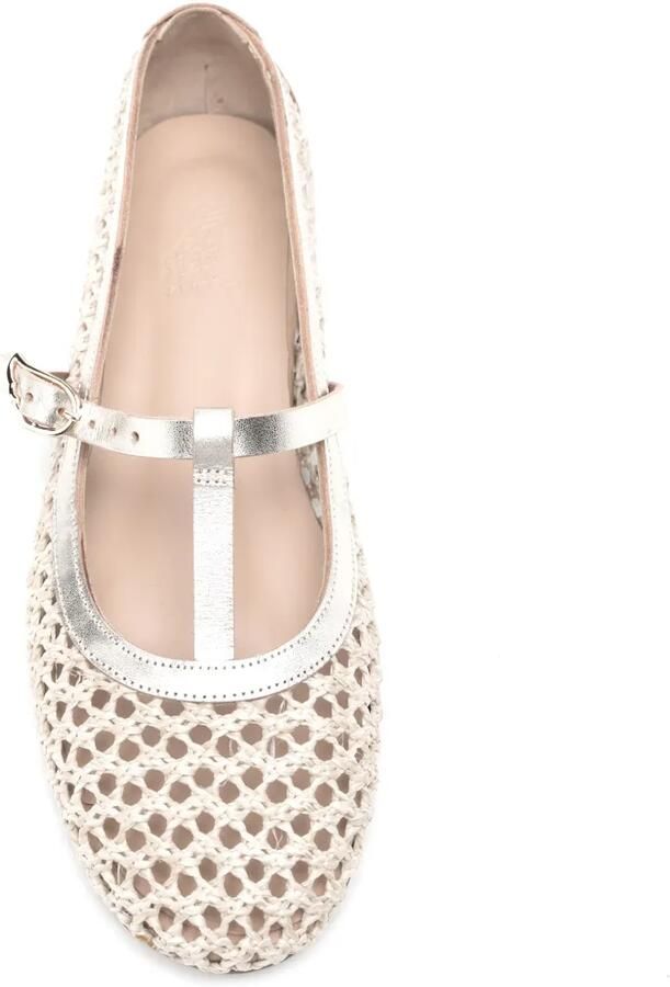 Ancient Greek Sandals Aerati geweven ballerina's Beige - Foto 2