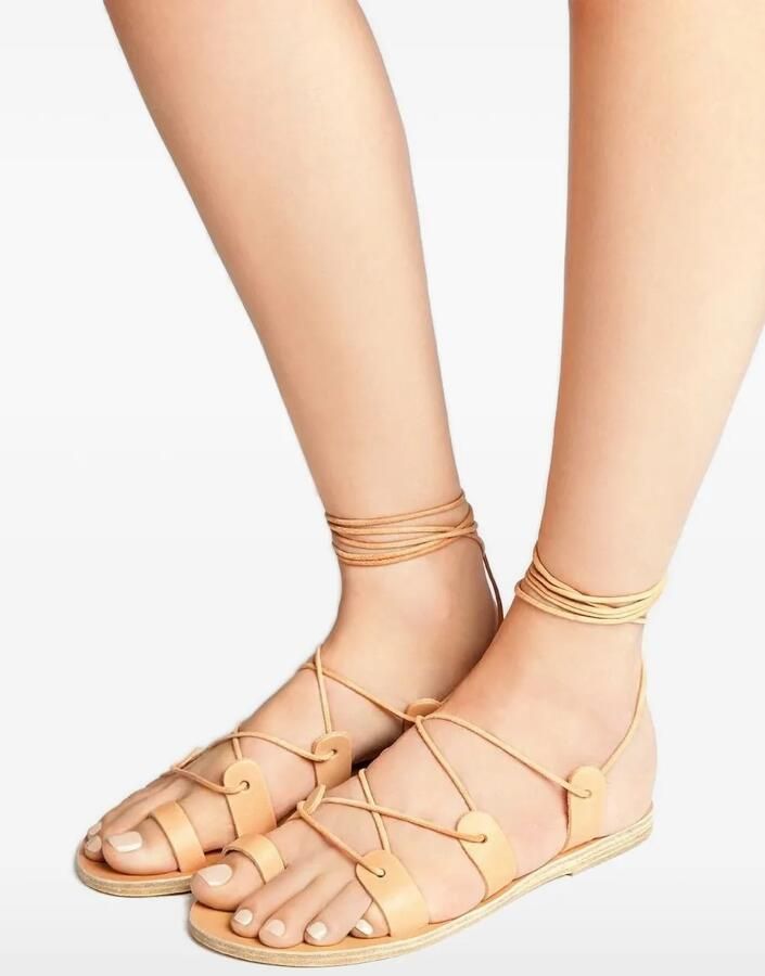 Ancient Greek Sandals Alcyone platte sandalen Beige - Foto 2