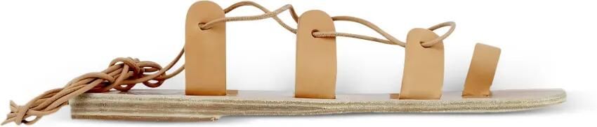 Ancient Greek Sandals Alcyone platte sandalen Beige - Foto 3