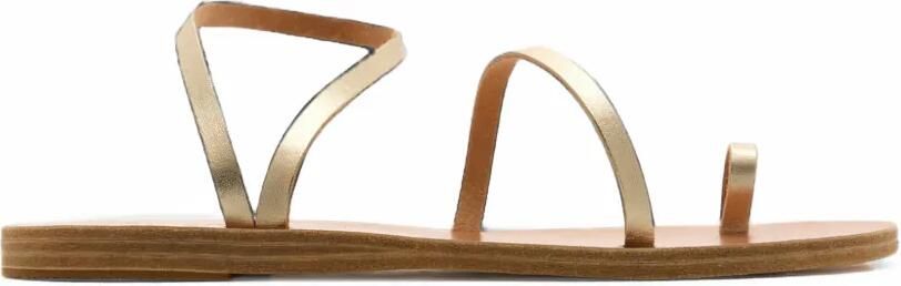 Ancient Greek Sandals Apli Eleftheria sandalen met metallic-effect Goud