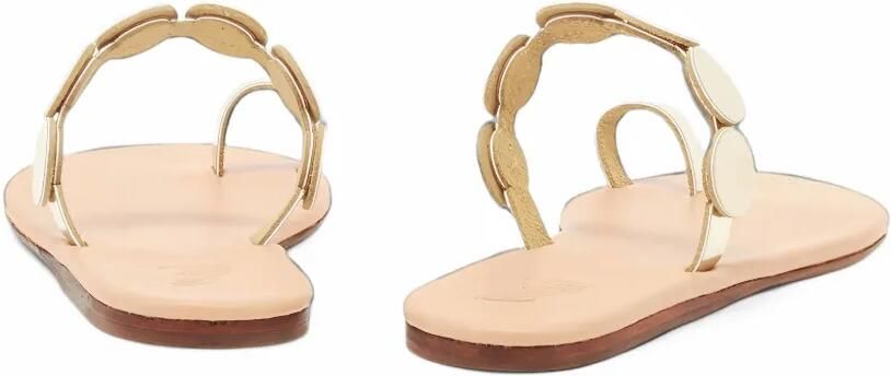 Ancient Greek Sandals Calisto coin-embellished flat sandals Goud - Foto 5
