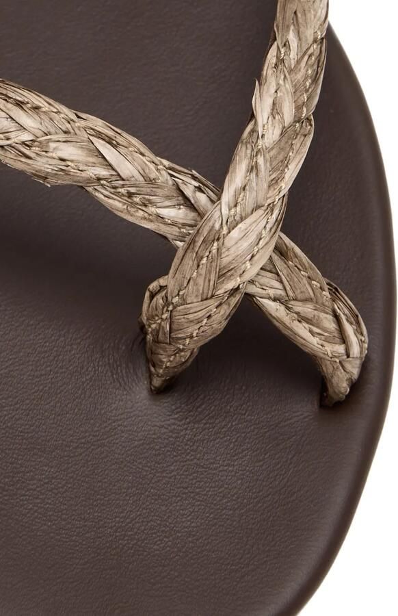 Ancient Greek Sandals Daphnae gevlochten raffia sandalen Bruin - Foto 3