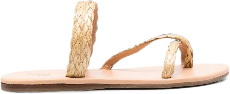 Ancient Greek Sandals Daphnae natuurlijke sandalen Beige