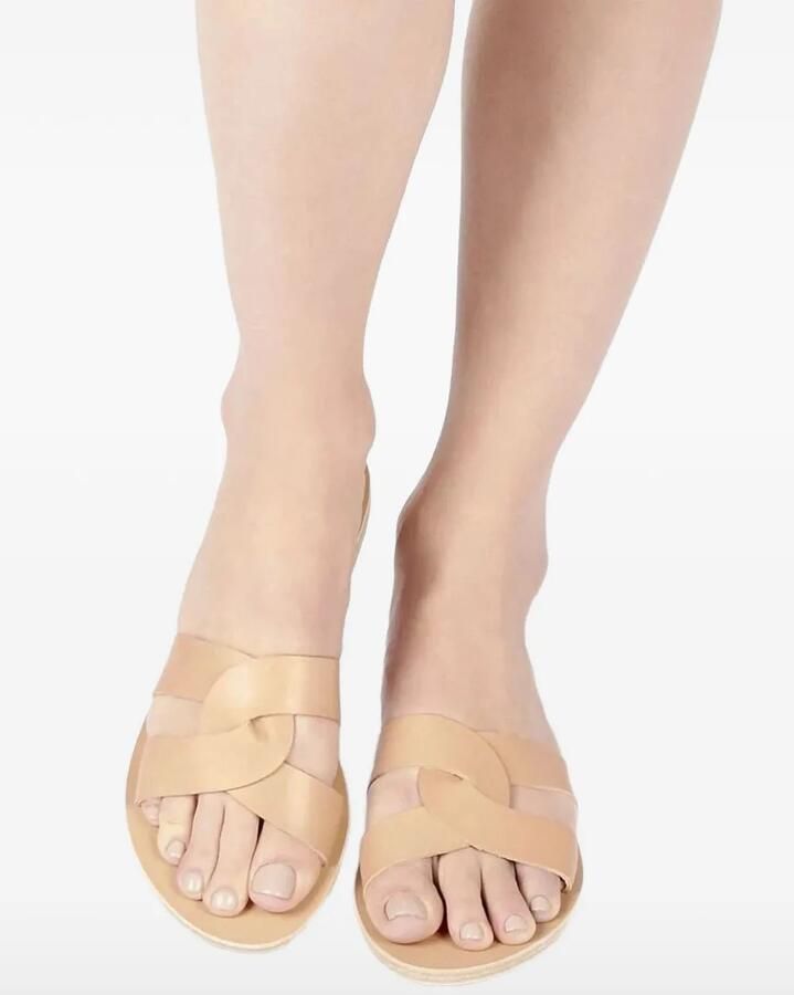 Ancient Greek Sandals Desmos leren sandalen Beige - Foto 2