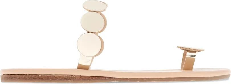 Ancient Greek Sandals Dirki sandalen verfraaid met disc Goud