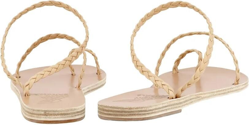 Ancient Greek Sandals Eleftheria gevlochten sandalen Beige