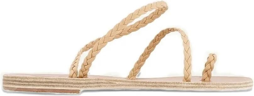 Ancient Greek Sandals Eleftheria gevlochten sandalen Beige