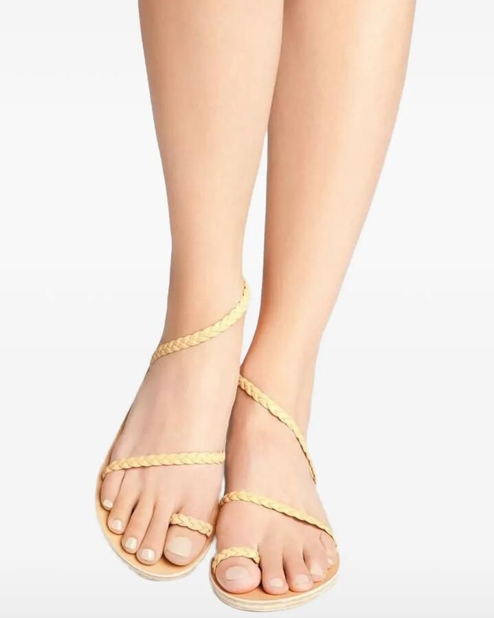 Ancient Greek Sandals Eleftheria gevlochten sandalen Beige - Foto 3