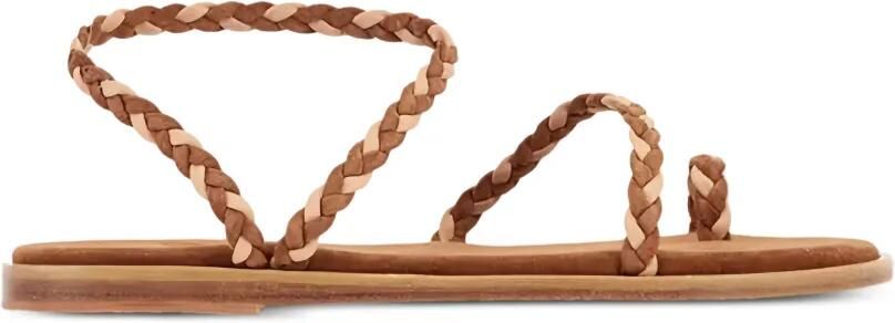 Ancient Greek Sandals Eleftheria sandalen gevlochten bandje Bruin