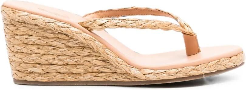 Ancient Greek Sandals Etheria raffia sandalen Beige