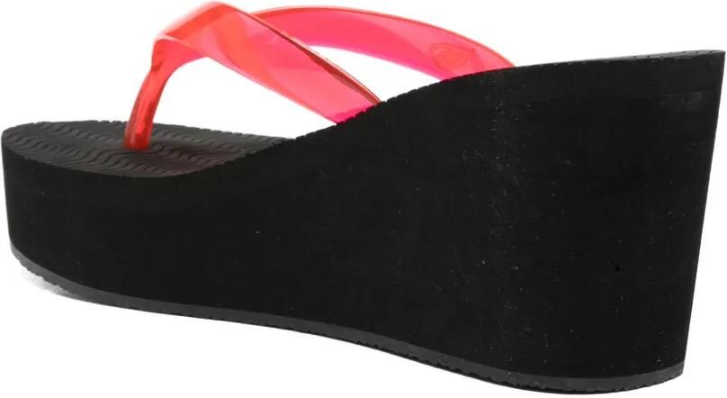 Ancient Greek Sandals Etheria teenslippers met sleehak Zwart - Foto 2