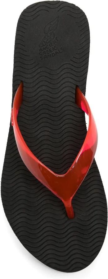 Ancient Greek Sandals Etheria teenslippers met sleehak Zwart - Foto 4