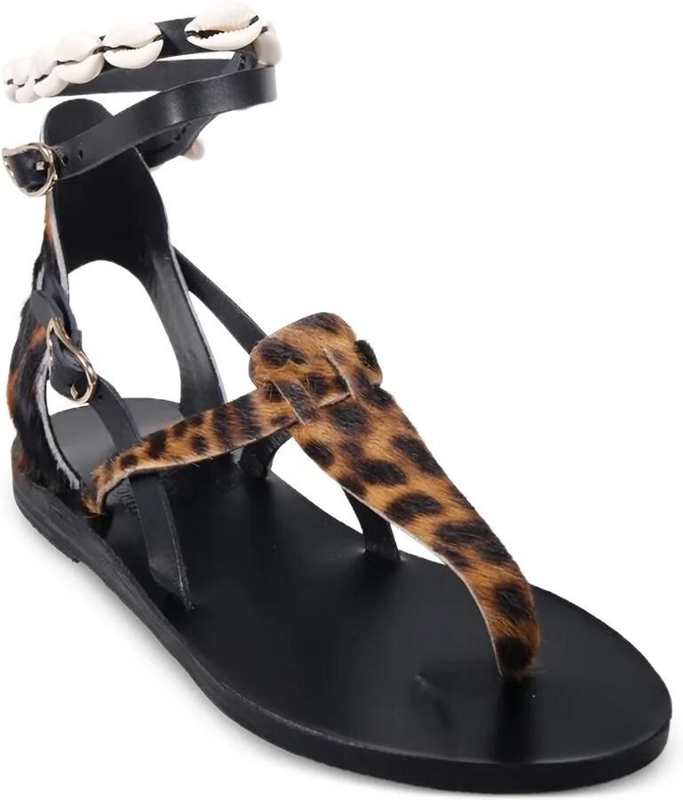 Ancient Greek Sandals Eudora sandalen verfraaid met schelpen Zwart - Foto 2