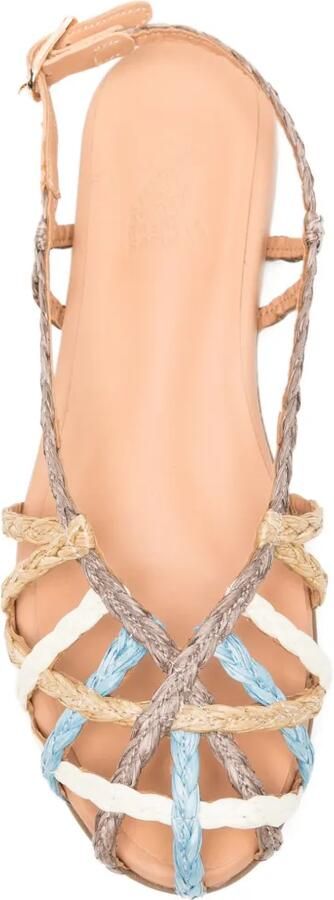 Ancient Greek Sandals Gevlochten raffia sandalen Beige - Foto 2