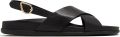 Ancient Greek Sandals Ikesia sandalen Zwart - Zwart