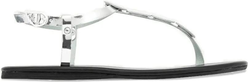 Ancient Greek Sandals Ilida sandalen met rond detail Zilver