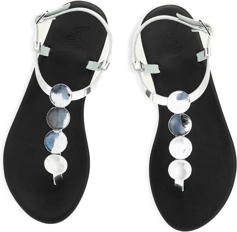 Ancient Greek Sandals Ilida sandalen met rond detail Zilver - Foto 2