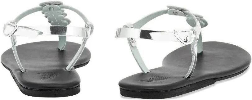 Ancient Greek Sandals Ilida sandalen met rond detail Zilver - Foto 4