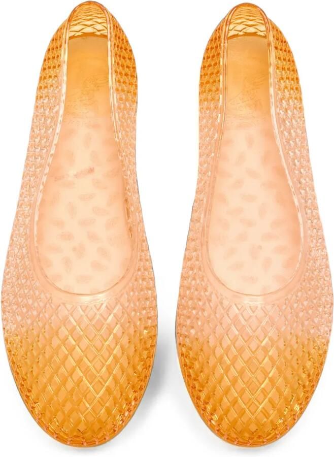 Ancient Greek Sandals Iro ballerina's met diamant-patroon Beige - Foto 3