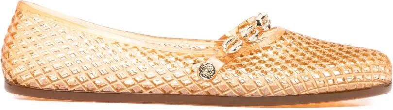 Ancient Greek Sandals Iro ballerina's met schelpen Beige