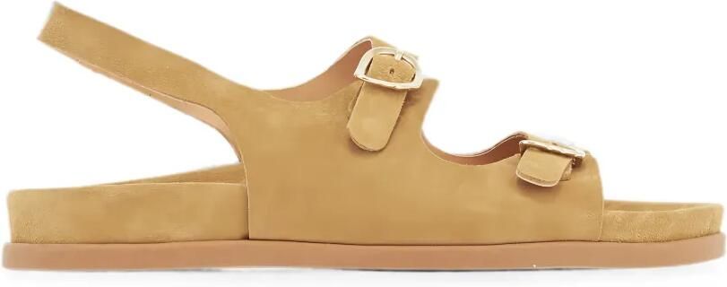 Ancient Greek Sandals Kasteli sandalen met gespsluiting Beige