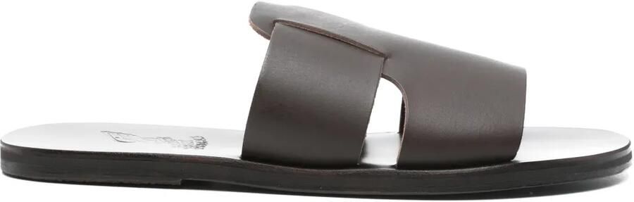 Ancient Greek Sandals Miltiadis slippers Bruin