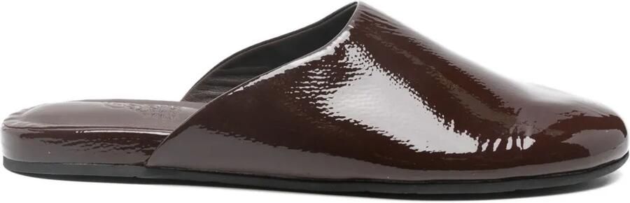 Ancient Greek Sandals Muiltjes met gelakte afwerking Bruin