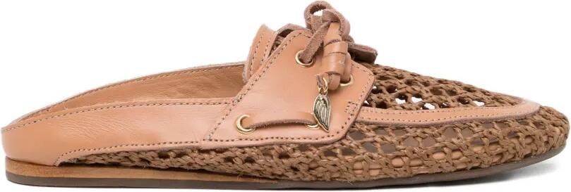 Ancient Greek Sandals Naveta muiltjes Bruin