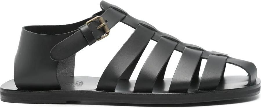Ancient Greek Sandals Nestoras sandalen Zwart