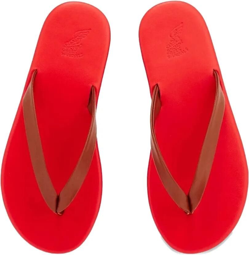 Ancient Greek Sandals Saionara leren sandalen Rood - Foto 2