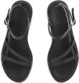 Ancient Greek Sandals Stiliani leren sandalen met plateauzool Zwart - Zwart