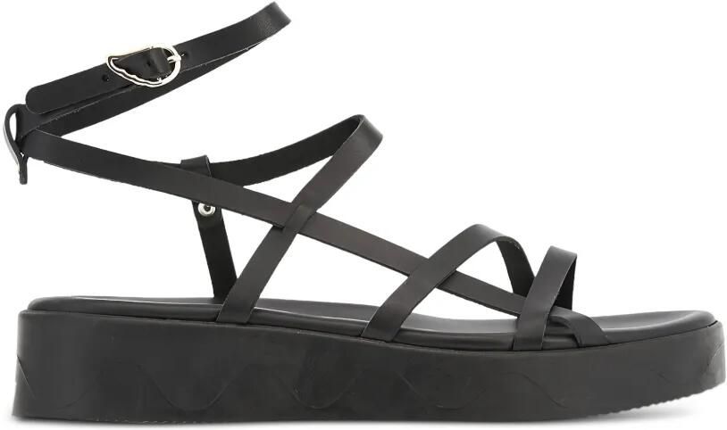 Ancient Greek Sandals Stiliani leren sandalen met plateauzool Zwart - Foto 3