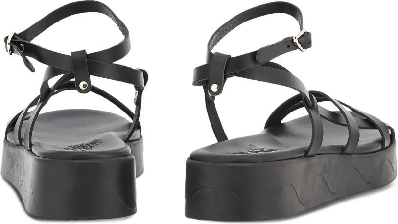 Ancient Greek Sandals Stiliani leren sandalen met plateauzool Zwart - Foto 4