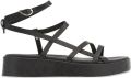 Ancient Greek Sandals Stiliani leren sandalen Zwart - Zwart