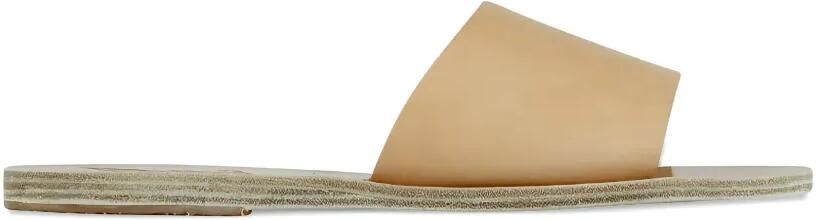 Ancient Greek Sandals Taygete platte sandalen Beige