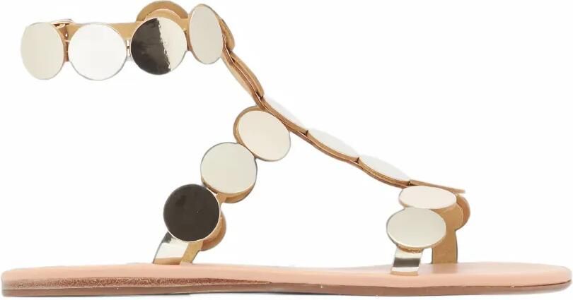Ancient Greek Sandals Triton disc-embellished sandals Goud