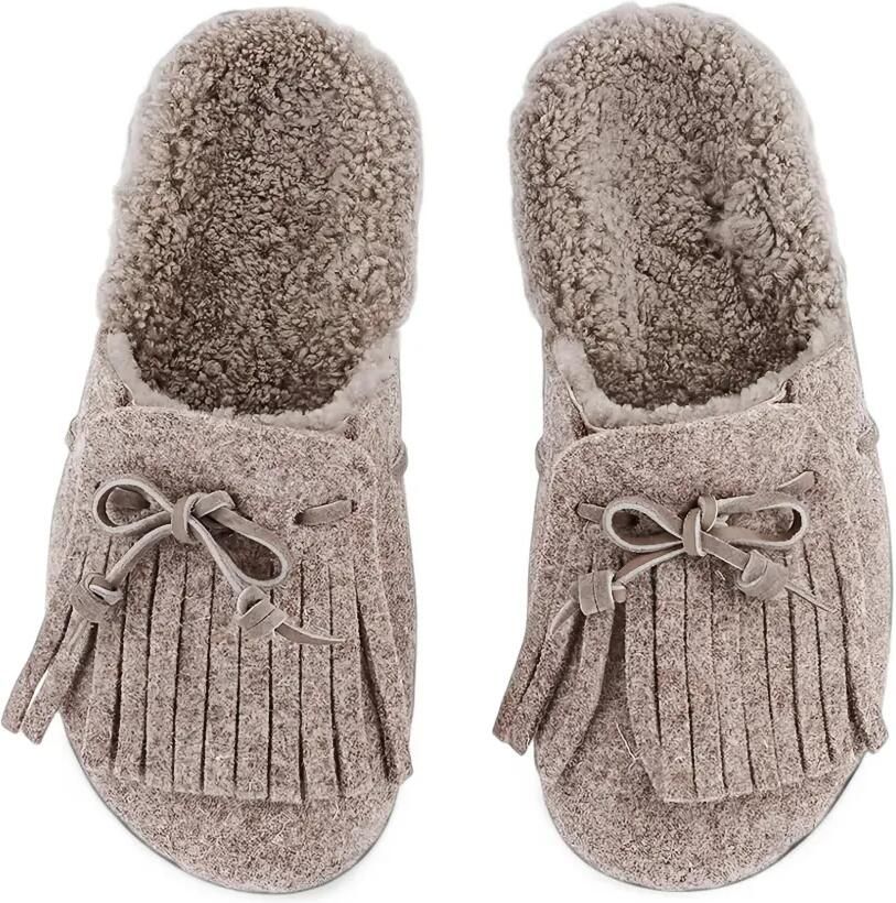 Ancient Greek Sandals Vasilitsa fringe mules Bruin - Foto 2