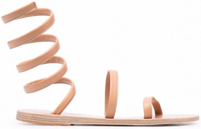 Ancient Greek Sandals Sandalen met enkelbandje Beige