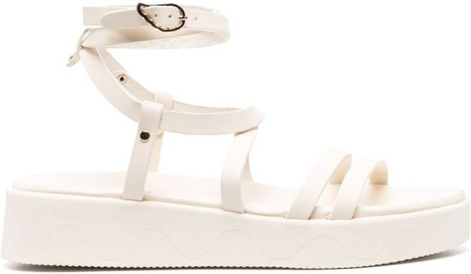 Ancient Greek Sandals Aristea sandalen met bandjes Beige