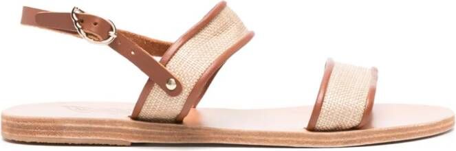 Ancient Greek Sandals Clio sandalen met hart Beige