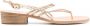 Ancient Greek Sandals 35 mm Cycladic sandalen met hak Goud - Thumbnail 1