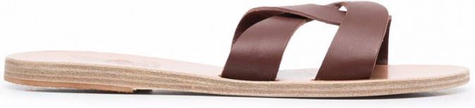 Ancient Greek Sandals Desmos leren sandalen Bruin