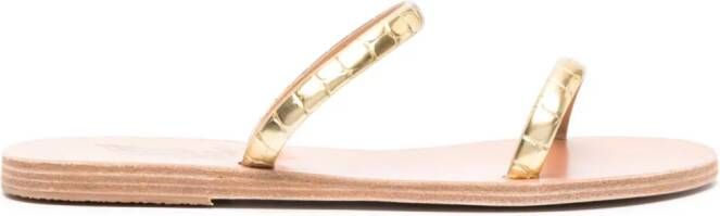 Ancient Greek Sandals Echidna leren sandalen Goud