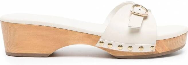 Ancient Greek Sandals Eco Nappa klompen Wit