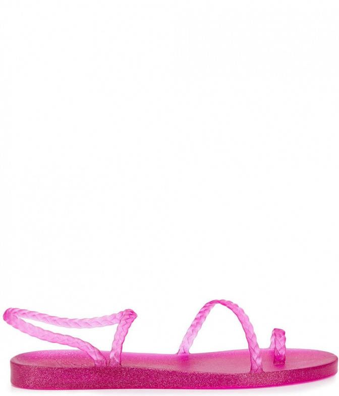 Ancient Greek Sandals Eleftheria glitter sandalen Roze