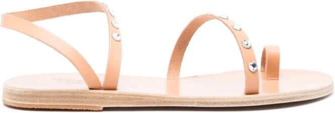 Ancient Greek Sandals Eleftheria leren sandalen Beige