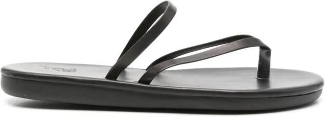 Ancient Greek Sandals Flip Flop slides Zwart